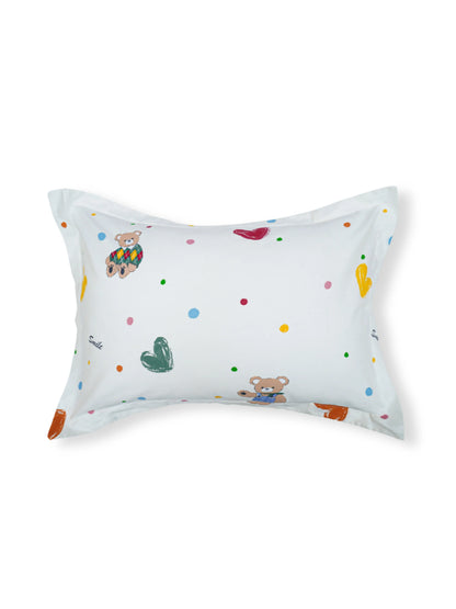 Playful Bear Graphics Kids 100% Cotton Bedsheet Set