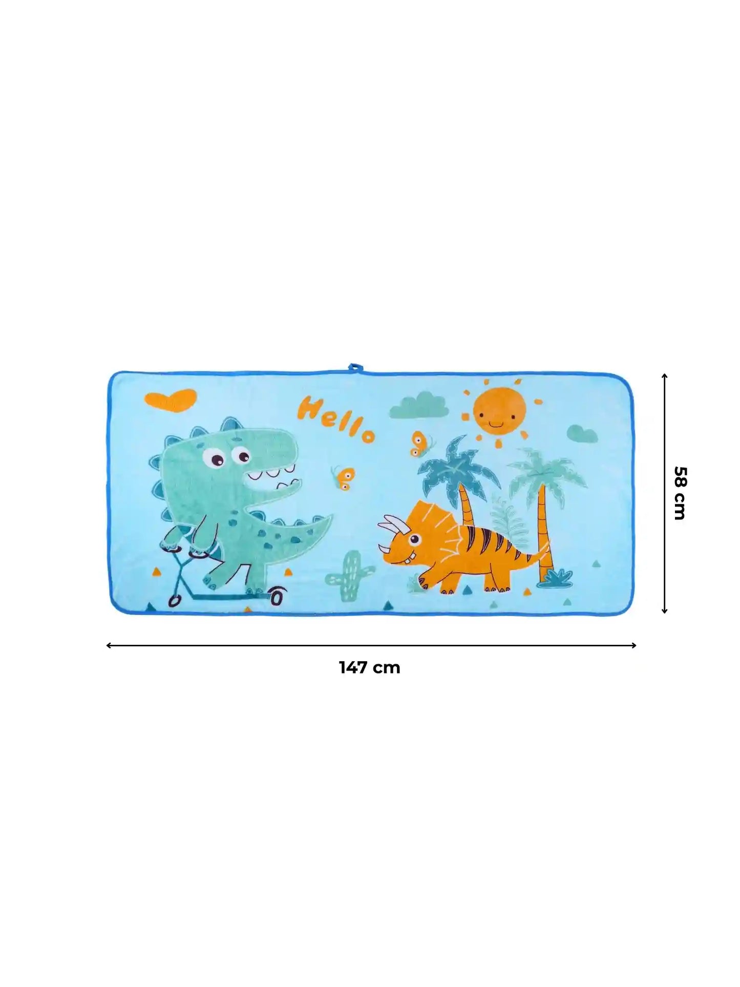 AtoZ Trendy Cartoon Kids Bath Towel | Soft & Absorbent (147 x 58 CM).