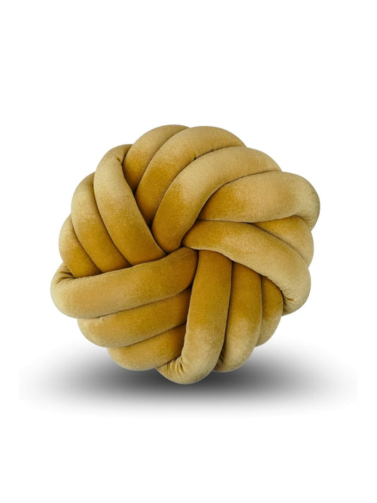 Round Knotted Cushion Ball Pillow – Soft Decorative Sofa & Bed Accent