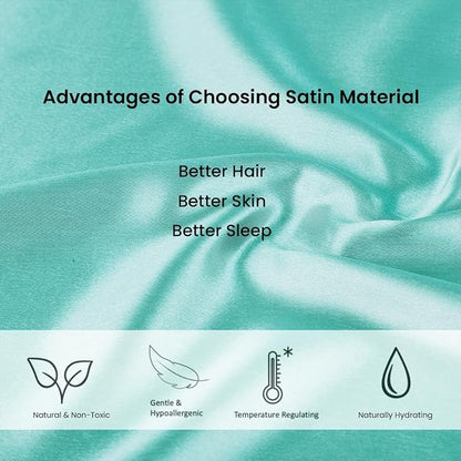Mush Silk Satin Pillow Cover Set of 2 for Hair & Skin Care
