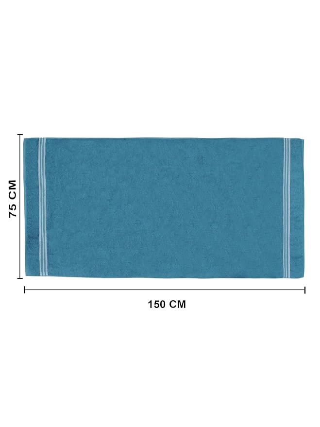 SPACES Everyday Essentials Swift Flow 100% Cotton Bath Towel (500 GSM | 75 x 150 cm)