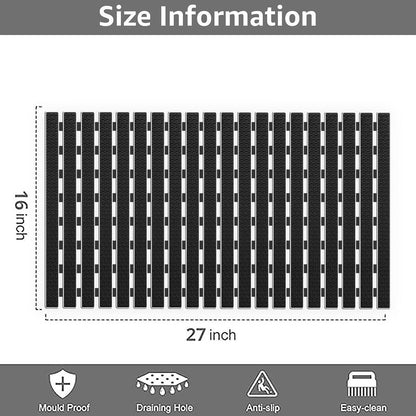 Non Slip Shower Mat to use in Shower and Bath Tub | Size -27x16 inches