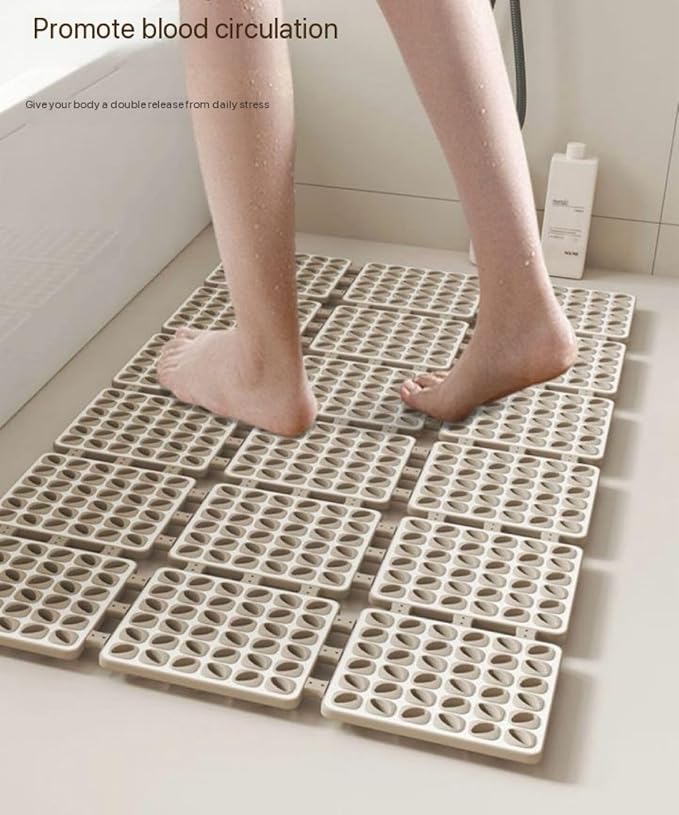Atoz Home Decor Foldable Anti-Slip Rubber Shower Mat (40 x 66 cm)