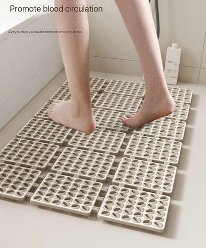 Atoz Home Decor Foldable Anti-Slip Rubber Shower Mat (40 x 66 cm)