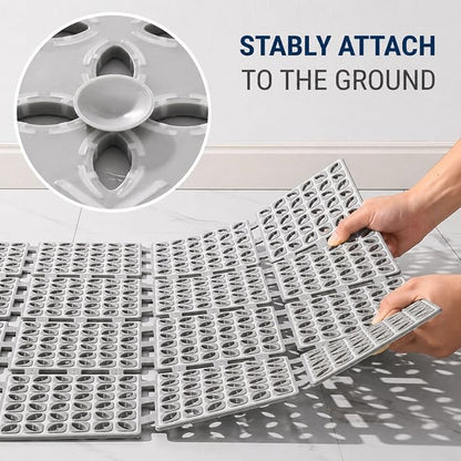 Atoz Home Decor Foldable Anti-Slip Rubber Shower Mat (40 x 66 cm)