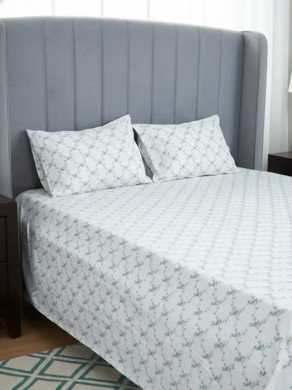 Atoz Home Decor Selfie King 100% Cotton King Size Bedsheet Set (210 TC)