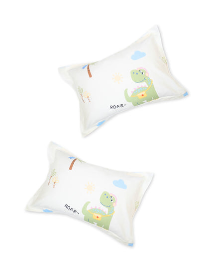 Blue Dinosaur Adventure 100% Cotton Kids Bedsheet Set