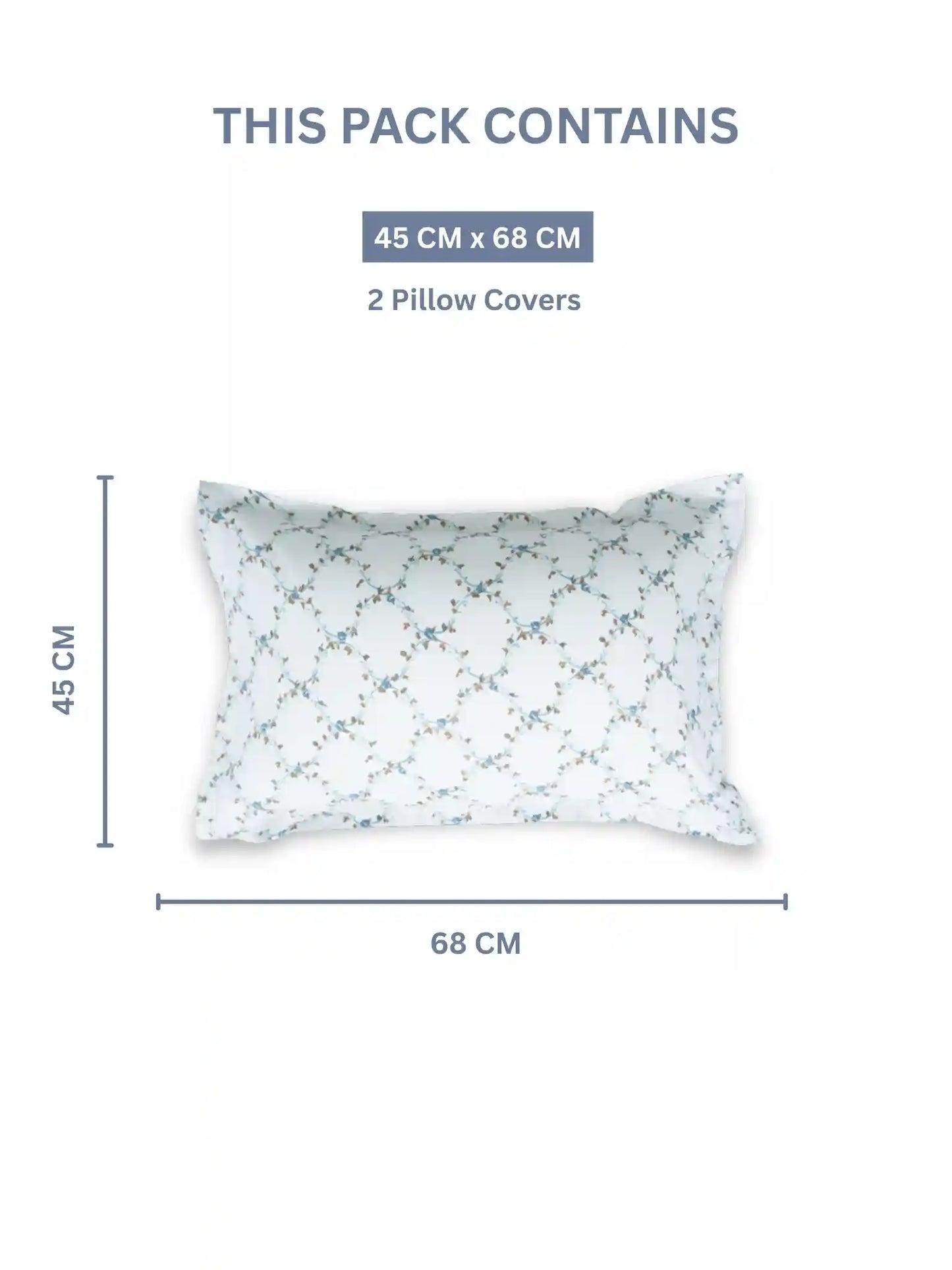 Atoz Home Decor Selfie King 100% Cotton King Size Bedsheet Set (210 TC)