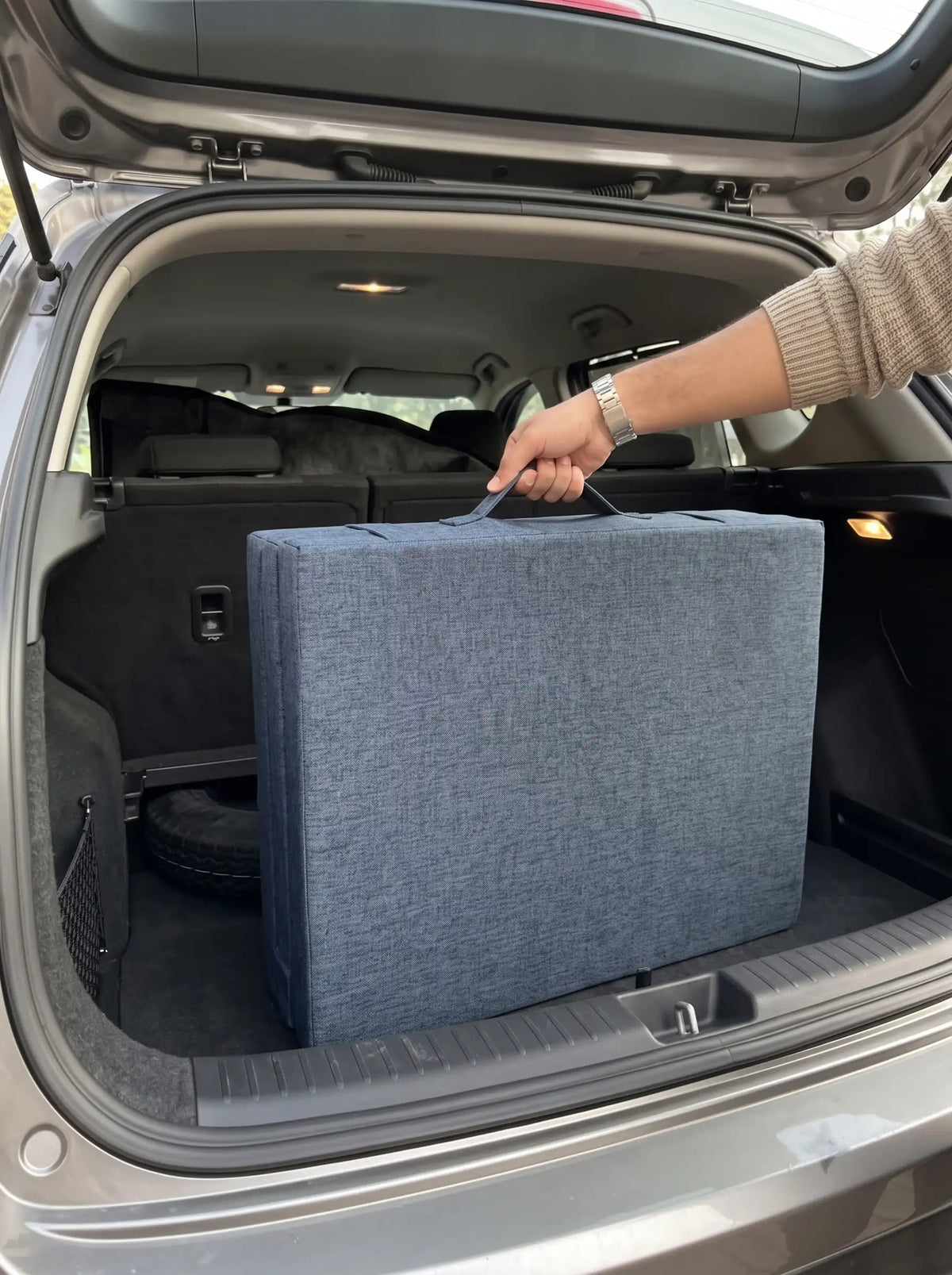 AtoZ Home Decor Portable Folding Floor Mattress & Guest Bed | Cotton Rich Cover