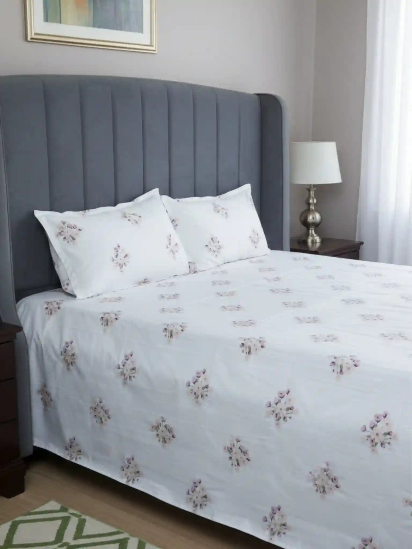 Atoz Home Decor Selfie King 100% Cotton King Size Bedsheet Set (210 TC)