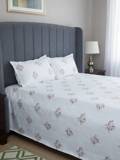 Atoz Home Decor Selfie King 100% Cotton King Size Bedsheet Set (210 TC)
