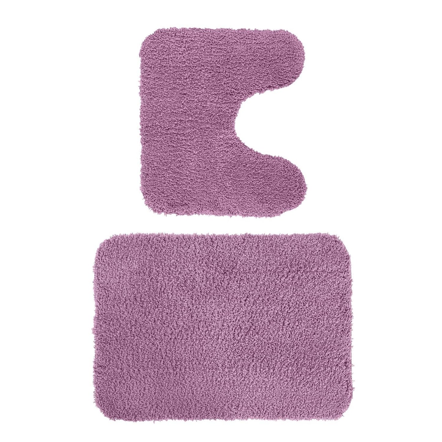 Super Absorbent Anti-Skid Soft Bath Mat & Contour Set | Set Of 2