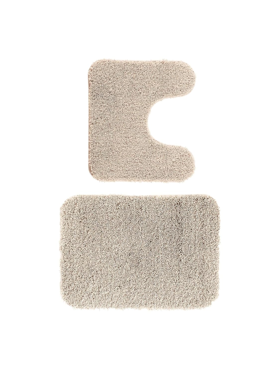 Super Absorbent Anti-Skid Soft Bath Mat & Contour Set | Set Of 2