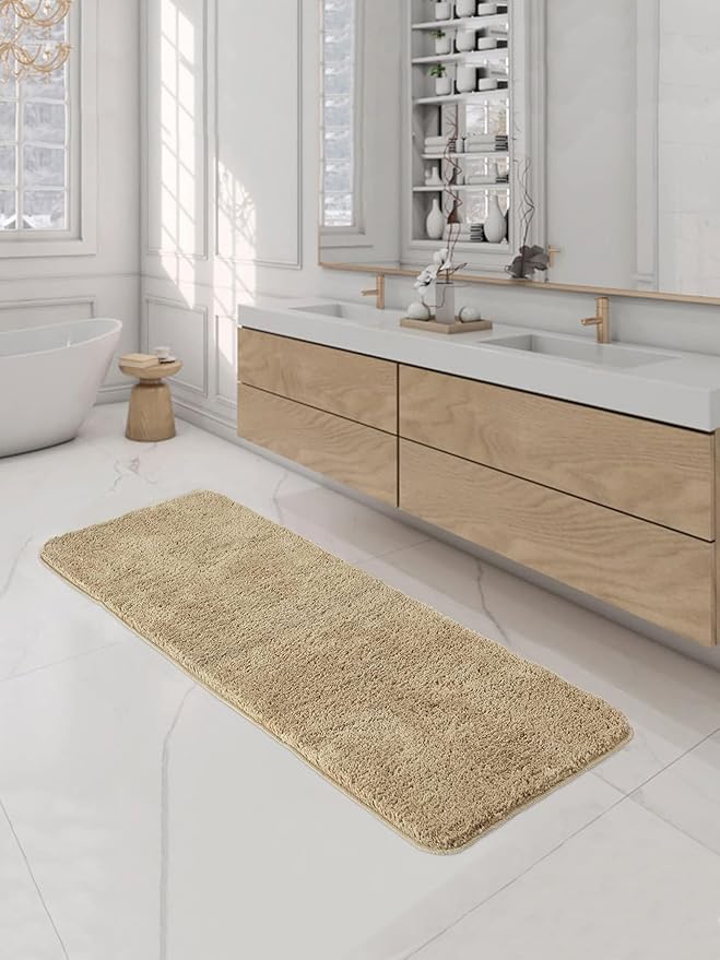 Obsessions Diana Super Soft Anti-Skid Bath Mat & Runner (Multiple Sizes & Colors Available)