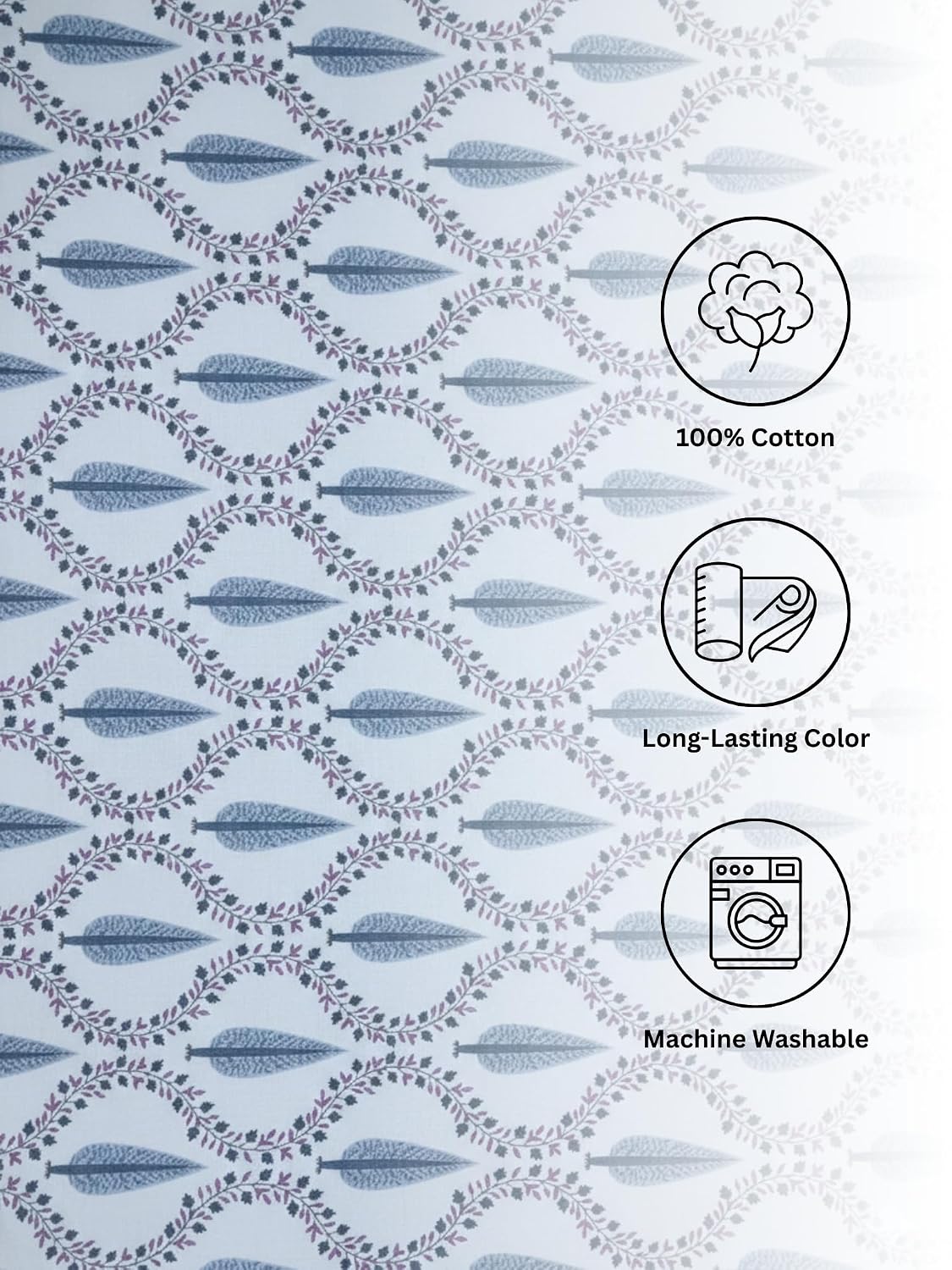 AtoZ Home Decor Royal Motif Reversible Cotton Single Dohar (147 x 220 CM)