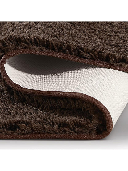 Super Absorbent Anti-Skid Soft Bath Mat & Contour Set | Set Of 2