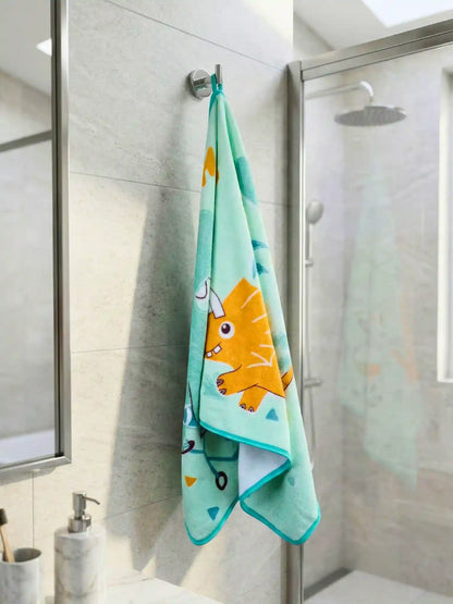 AtoZ Trendy Cartoon Kids Bath Towel | Soft & Absorbent (147 x 58 CM).