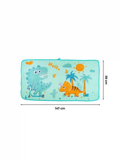AtoZ Trendy Cartoon Kids Bath Towel | Soft & Absorbent (147 x 58 CM).