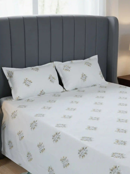 Atoz Home Decor Selfie King 100% Cotton King Size Bedsheet Set (210 TC)