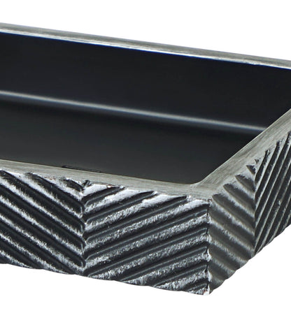 Modern Textured Resin Soap Dish with Drain Holes – Elegant & Functional