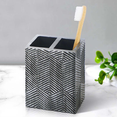 Shop premium Slate Patterned Resin Toothbrush Organizer at AtoZ Home Decor