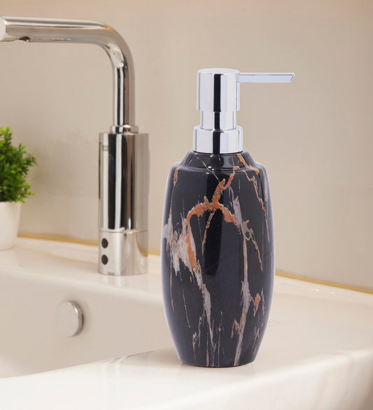 Timeless Soap Dispenser–Chocolate Polyresin Elegance