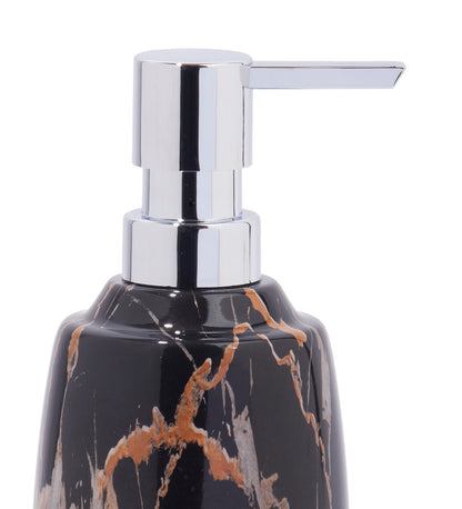 Timeless Soap Dispenser–Chocolate Polyresin Elegance