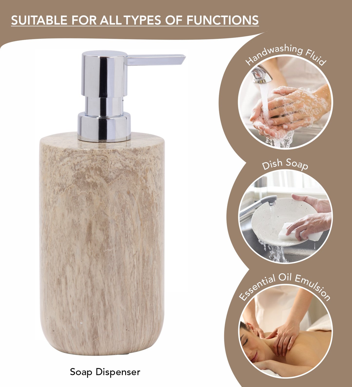 Gentle Bathroom Set of 4 – Elegant Resin Bathroom Accessories
