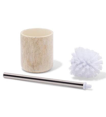 StoneMist Toilet Brush Holder – Cocoa | Elegant Bathroom Accessory