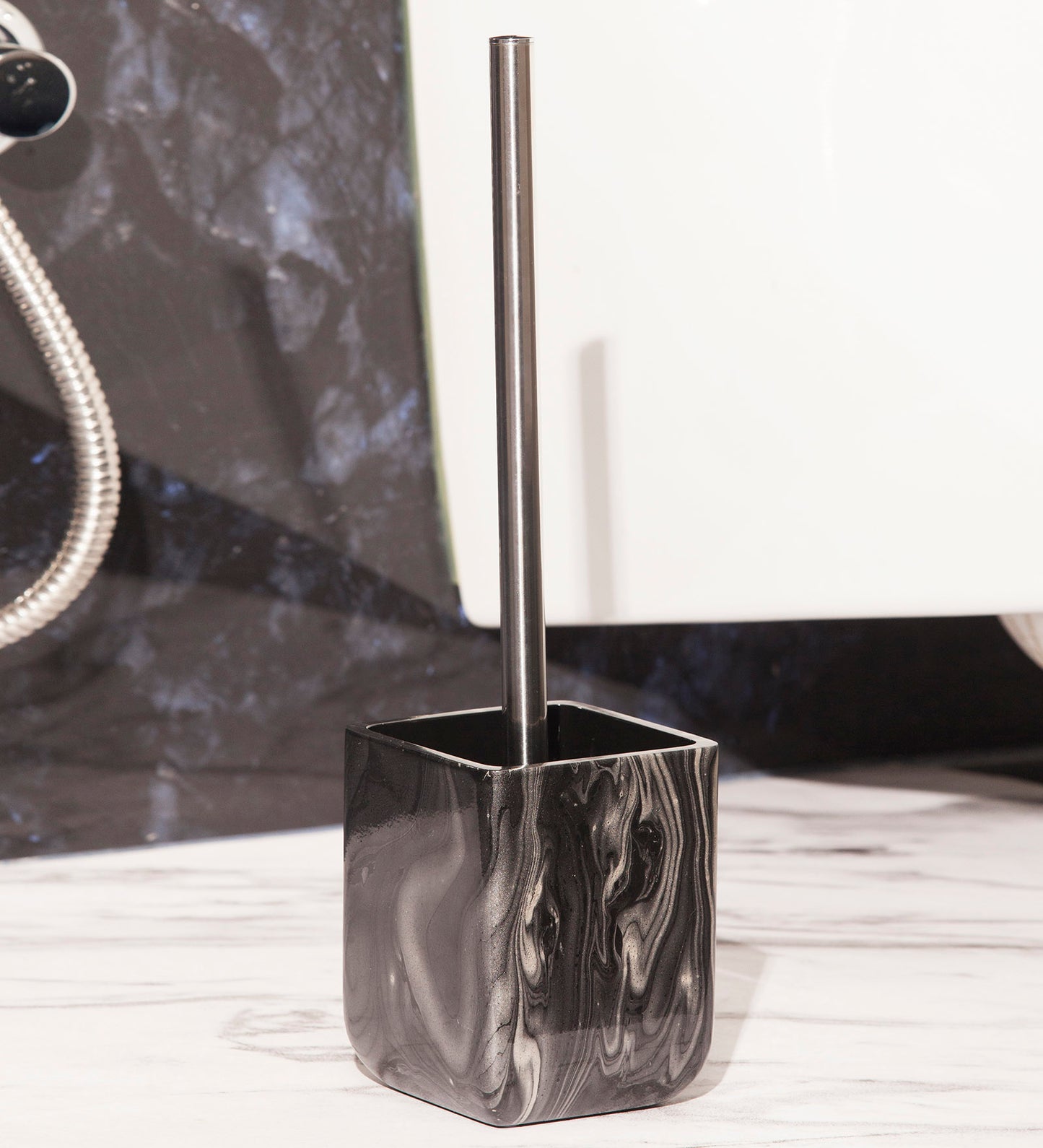 Black Toilet Brush Holder – Sleek & Elegant Design