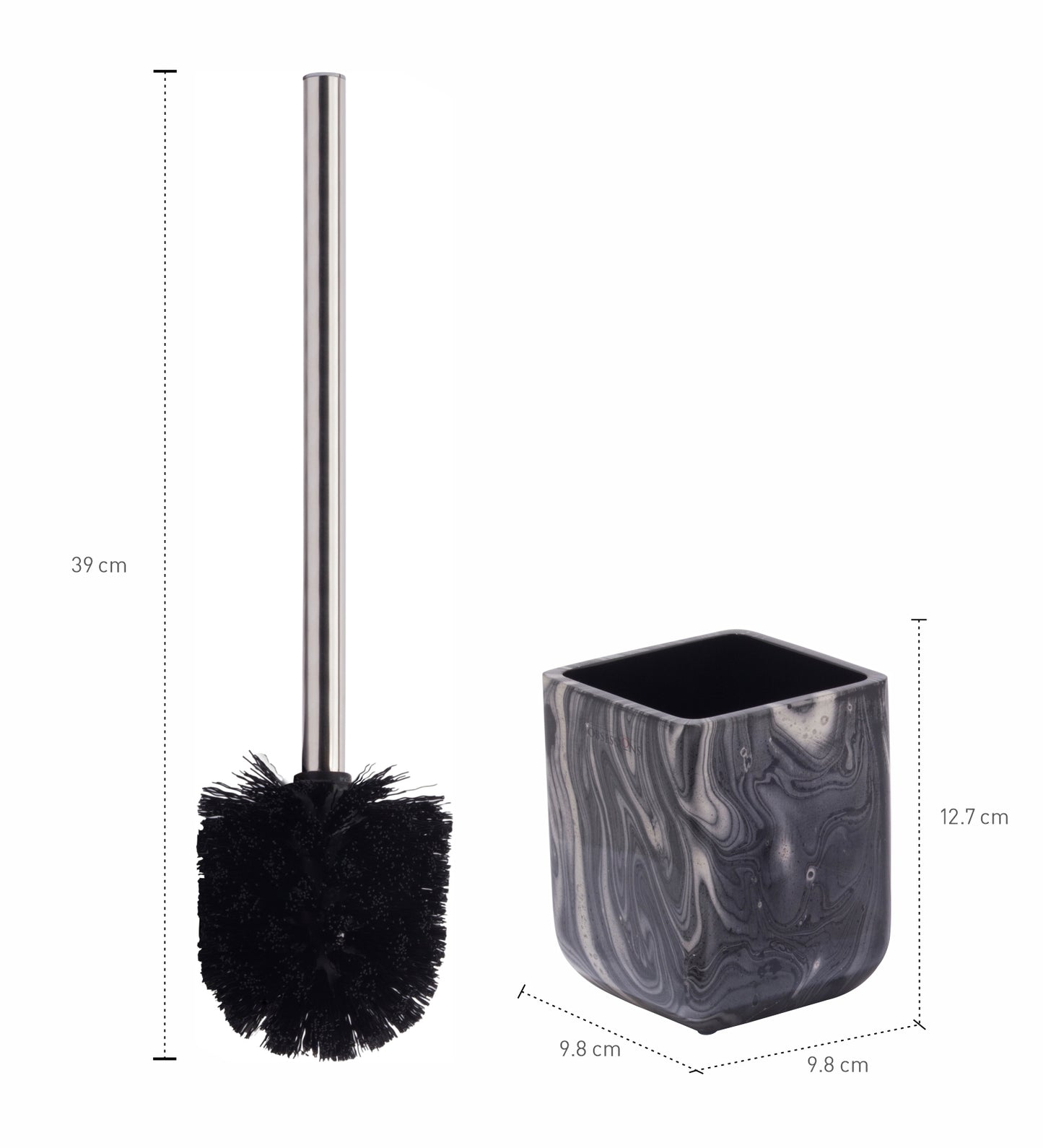 Black Toilet Brush Holder – Sleek & Elegant Design