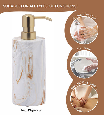 Luxe Aura Bath Set of 4 – Elegant Polyresin Bathroom Accessories