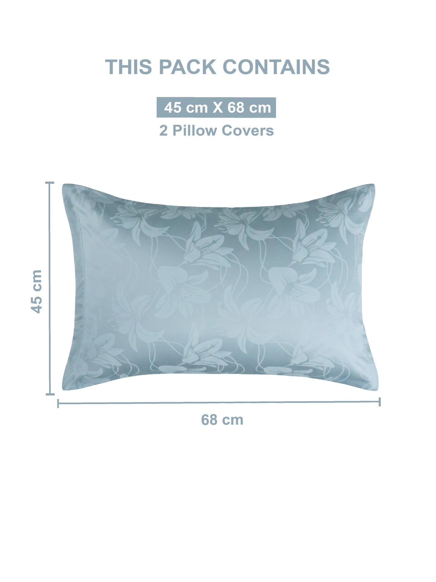Soft Feel, Botanical Floral Lily King Bed Sheet Set – 100% Cotton (300 TC)