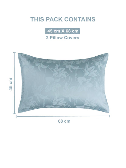 Soft Feel, Botanical Floral Lily King Bed Sheet Set – 100% Cotton (300 TC)
