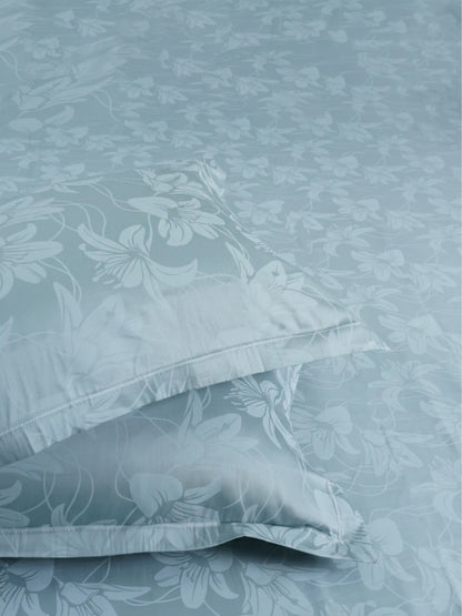Soft Feel, Botanical Floral Lily King Bed Sheet Set – 100% Cotton (300 TC)