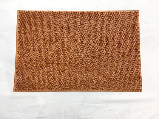AtoZ Home Decor Soft Turf Spikes Rubber Doormat (60x40 cm)