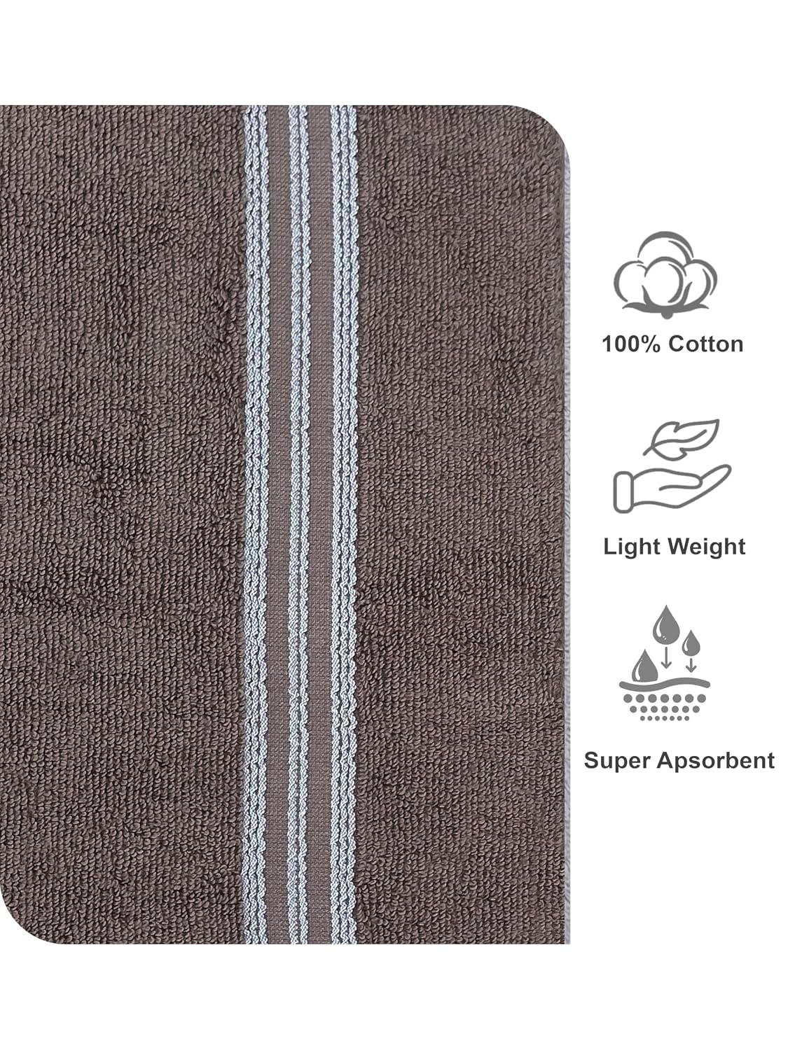 SPACES Everyday Essentials Swift Flow 100% Cotton Bath Towel (500 GSM | 75 x 150 cm)