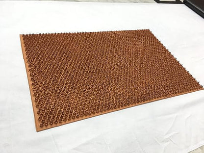 AtoZ Home Decor Soft Turf Spikes Rubber Doormat (60x40 cm)