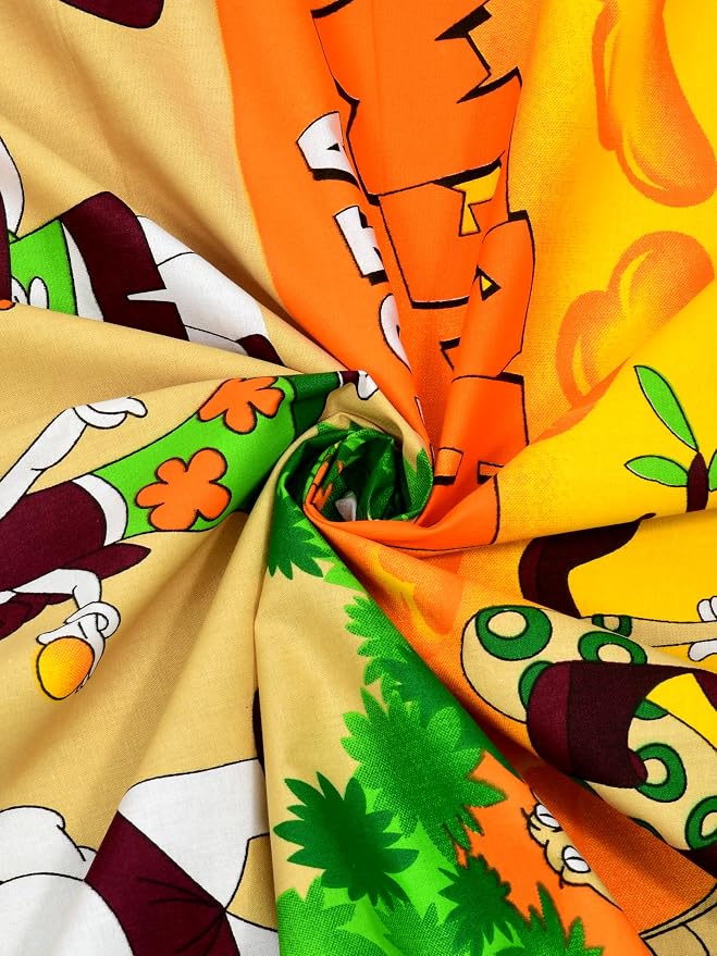 SUCCESS Kiddoz Collection Chhota Bheem Cartoon Print 1+1 Bedsheet Set