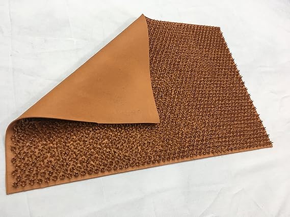AtoZ Home Decor Soft Turf Spikes Rubber Doormat (60x40 cm)