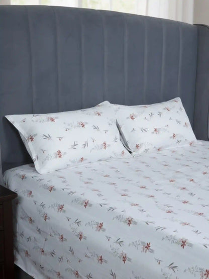 Atoz Home Decor Selfie King 100% Cotton King Size Bedsheet Set (210 TC)