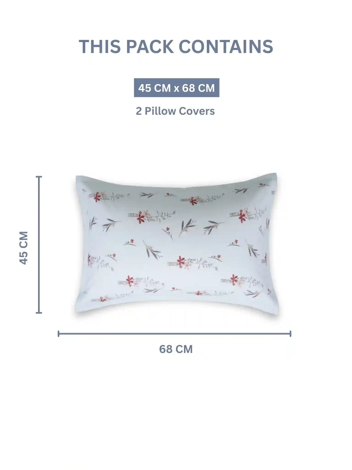 Atoz Home Decor Selfie King 100% Cotton King Size Bedsheet Set (210 TC)