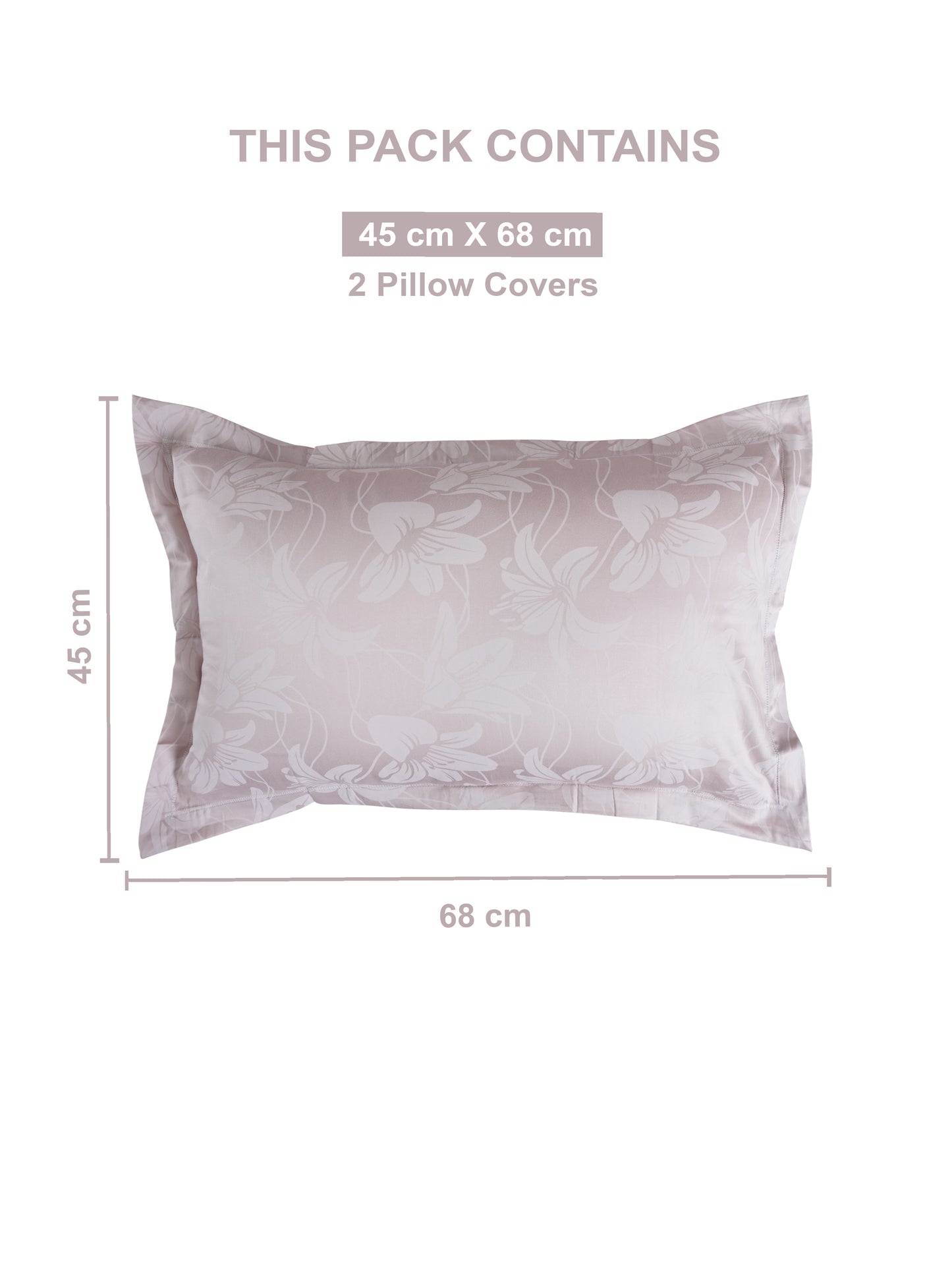 Soft Feel, Botanical Floral Lily King Bed Sheet Set – 100% Cotton (300 TC)