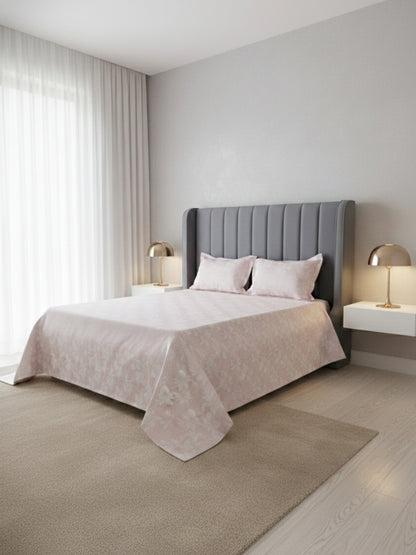 Soft Feel, Botanical Floral Lily King Bed Sheet Set – 100% Cotton (300 TC)