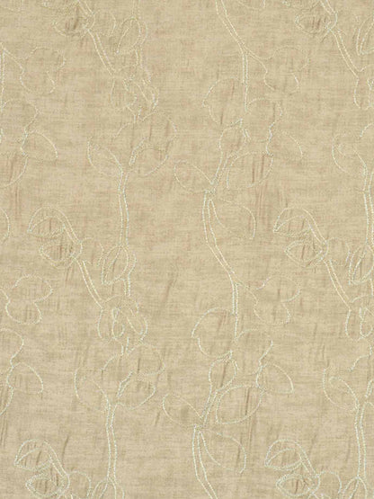Beige Embroidered Curtains for Living Room – Elegant Window Curtains, 4ft & 10ft Widths