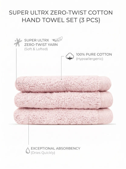 Atoz Home Decor Super Ultrx Zero-Twist Cotton Face Towel Set