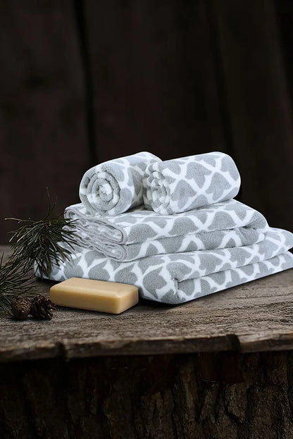 Stylla Kepri 4-Piece Towel Set (2 Bath Towels & 2 Hand Towels) – Luxury Boxed Gift Set
