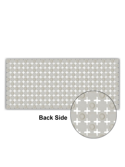 Premium Non-Slip PVC Shower Mat with Drainage (85x35 cm)
