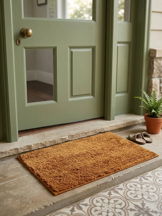 House Of Cotton Anti-Skid Polyester Doormat (33 x 48 CM)