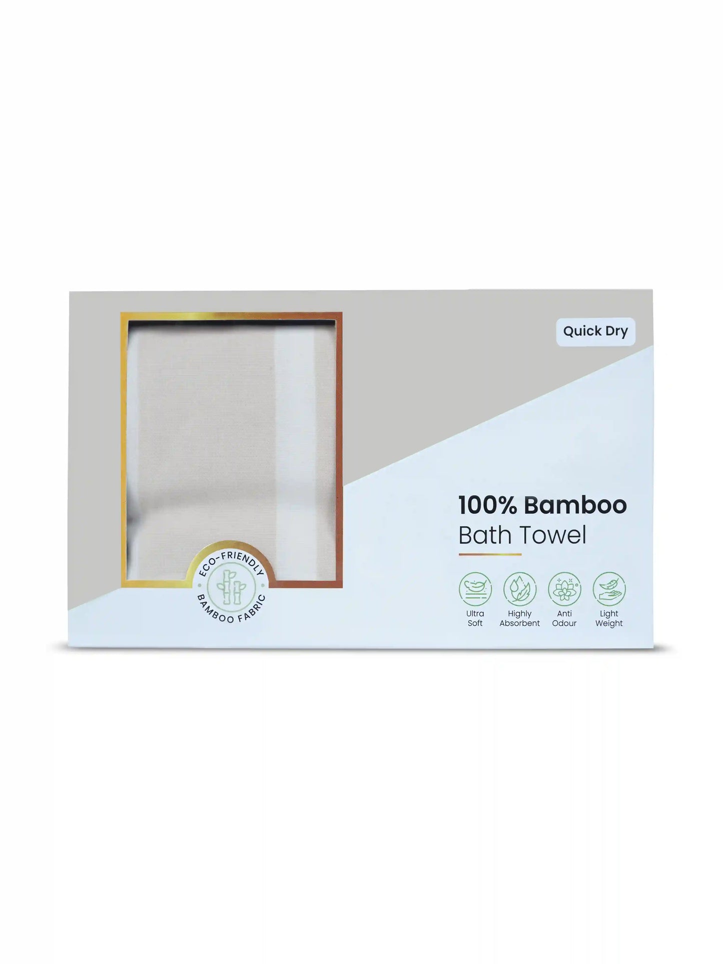 Bamboo Striped Large Bath Towel (75 x 150 cm)